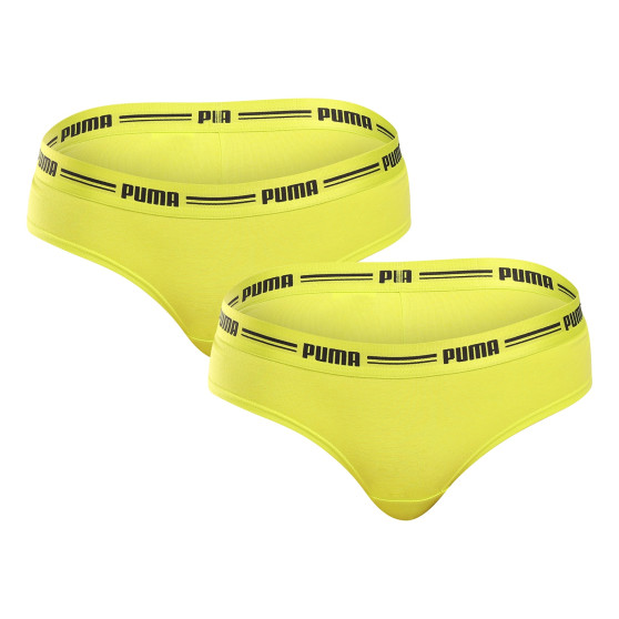 2PACK γυναικεία βραζιλιάνικα εσώρουχα Puma κίτρινο (603043001 021)