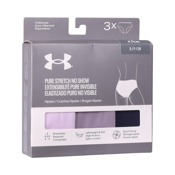 3PACK γυναικείο εσώρουχο Under Armour πολύχρωμο (1383895 543)