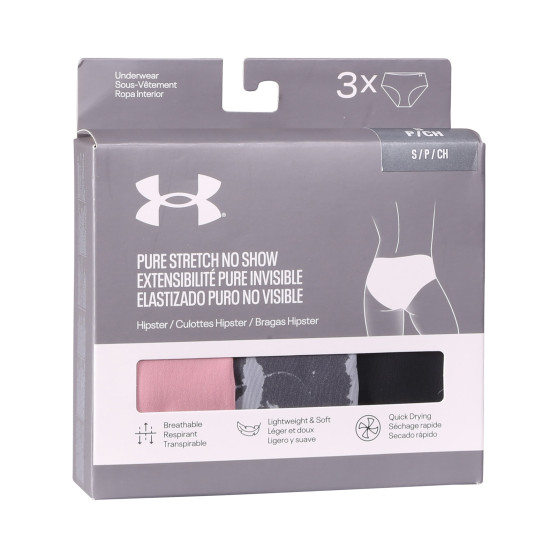 3PACK γυναικείο εσώρουχο Under Armour πολύχρωμο (1383896 035)