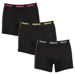 3PACK ανδρικό σορτς μποξεράκι HUGO μαύρο (50503079 971)