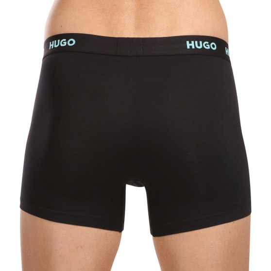 3PACK ανδρικό σορτς μποξεράκι HUGO μαύρο (50503079 971)