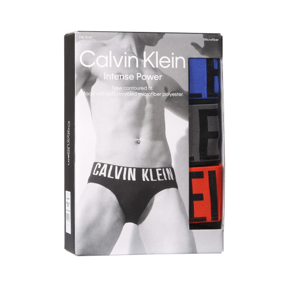 3PACK ανδρικό σλιπ Calvin Klein μαύρο (NB3610A-MDJ)