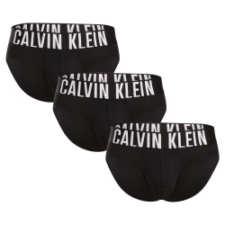 3PACK ανδρικό σλιπ Calvin Klein μαύρο (NB3607A-UB1)