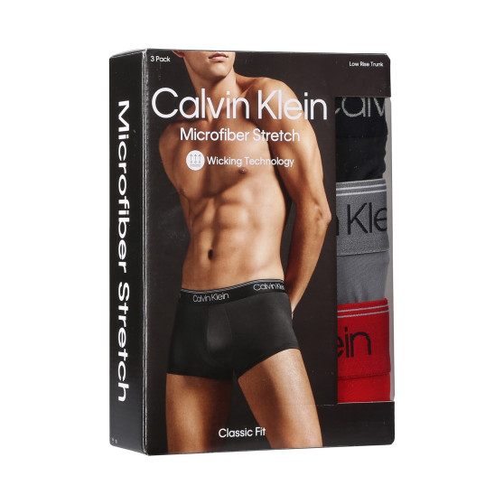 3PACK ανδρικό σορτς μποξεράκι Calvin Klein πολύχρωμο (NB2569A-8Z8)