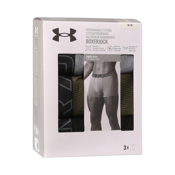 3PACK ανδρικό σορτς μποξεράκι Under Armour πολύχρωμο (1383892 390)