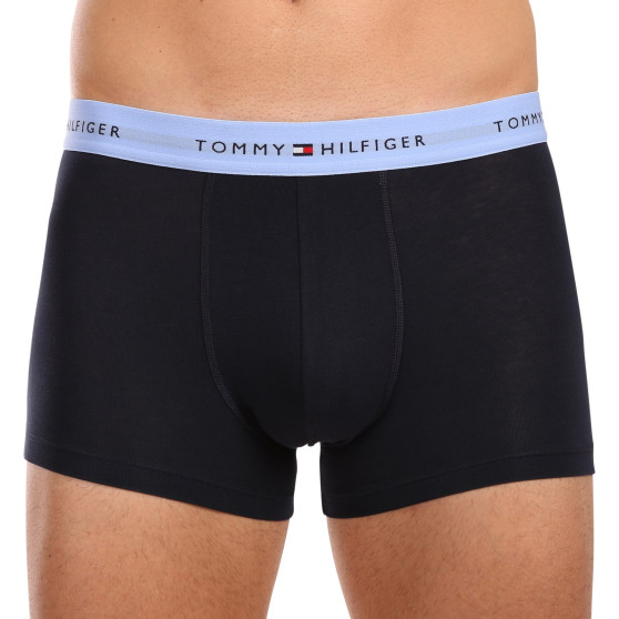 3PACK ανδρικό σορτς μποξεράκι Tommy Hilfiger σκούρο μπλε (UM0UM02763 0VI)