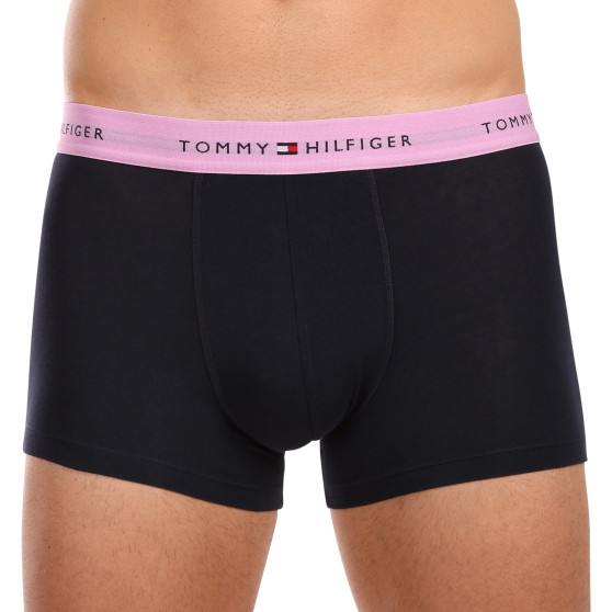 3PACK ανδρικό σορτς μποξεράκι Tommy Hilfiger σκούρο μπλε (UM0UM02763 0VI)