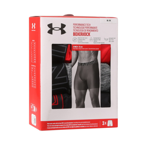 3PACK ανδρικό σορτς μποξεράκι Under Armour πολύχρωμο (1383878 600)