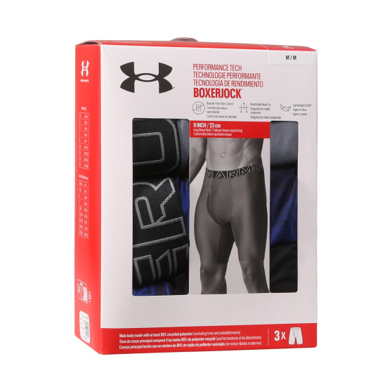 3PACK ανδρικό σορτς μποξεράκι Under Armour πολύχρωμο (1383881 400)