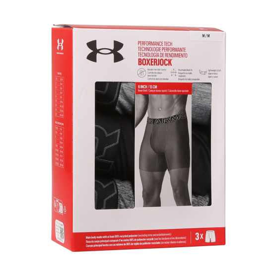 3PACK ανδρικό σορτς μποξεράκι Under Armour πολύχρωμο (1383878 035)