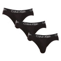 3PACK ανδρικό σλιπ Calvin Klein μαύρο (NB2969A-7VI)