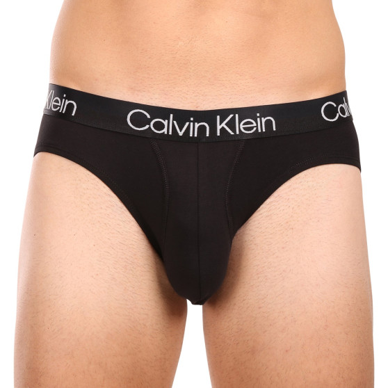 3PACK ανδρικό σλιπ Calvin Klein μαύρο (NB2969A-7VI)