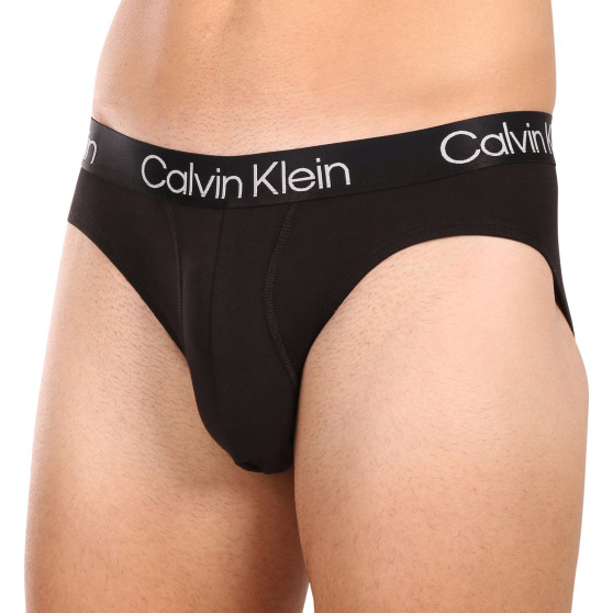 3PACK ανδρικό σλιπ Calvin Klein μαύρο (NB2969A-7VI)