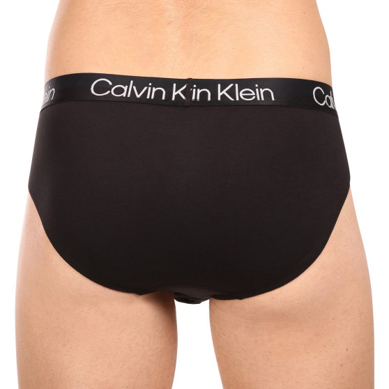 3PACK ανδρικό σλιπ Calvin Klein μαύρο (NB2969A-7VI)