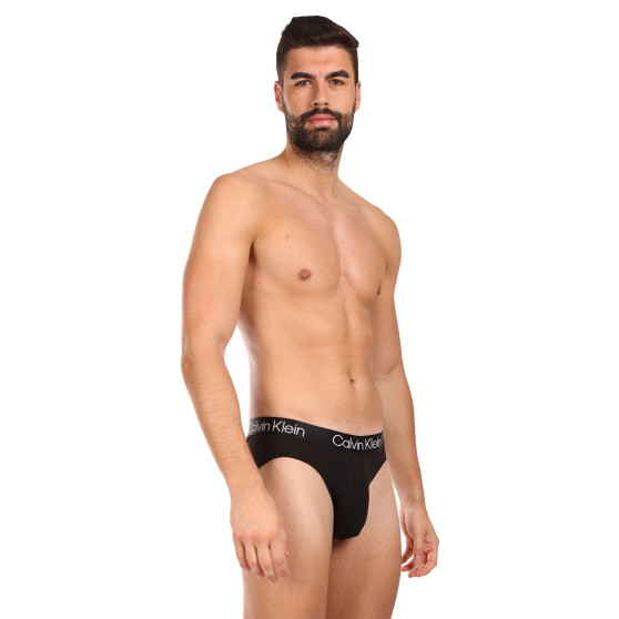 3PACK ανδρικό σλιπ Calvin Klein μαύρο (NB2969A-7VI)