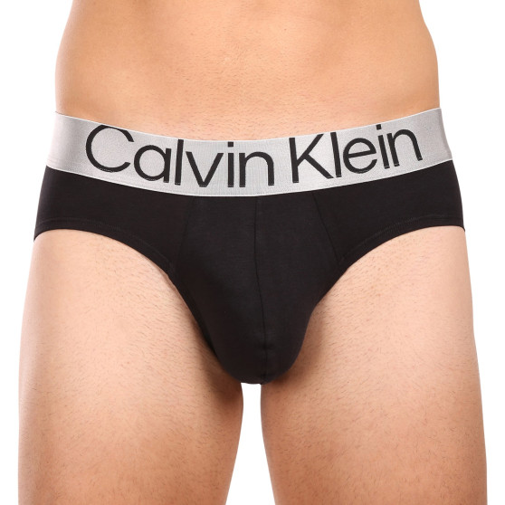 3PACK ανδρικό σλιπ Calvin Klein μαύρο (NB3129A-7V1)