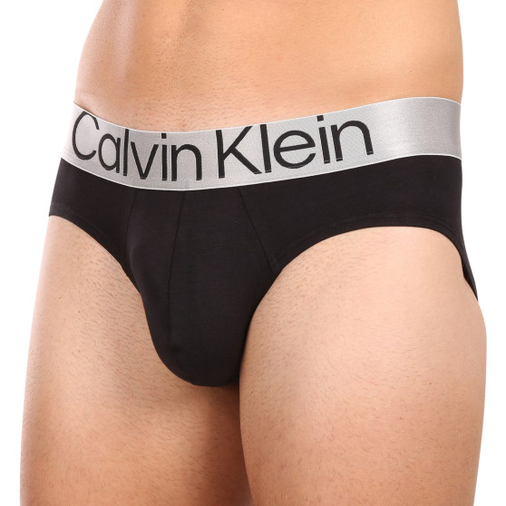 3PACK ανδρικό σλιπ Calvin Klein μαύρο (NB3129A-7V1)