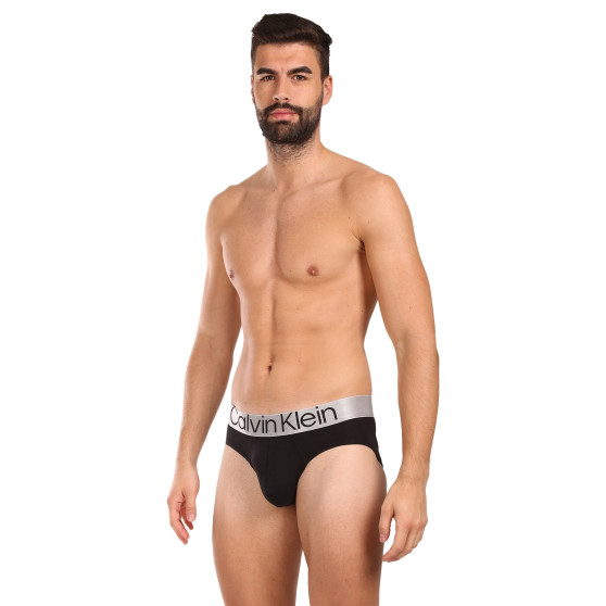 3PACK ανδρικό σλιπ Calvin Klein μαύρο (NB3129A-7V1)