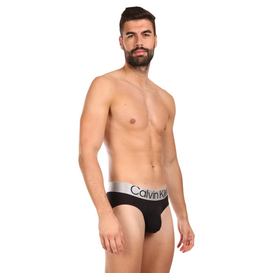 3PACK ανδρικό σλιπ Calvin Klein μαύρο (NB3129A-7V1)