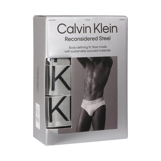 3PACK ανδρικό σλιπ Calvin Klein μαύρο (NB3129A-7V1)