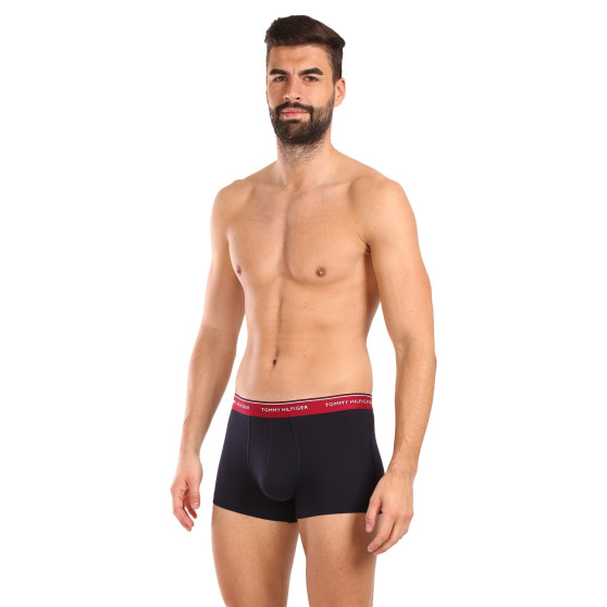 3PACK ανδρικό σορτς μποξεράκι Tommy Hilfiger σκούρο μπλε (UM0UM01642 0R6)