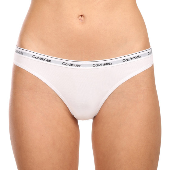 3PACK Calvin Klein γυναικείο στρινγκ λευκό (QD5209E-100)