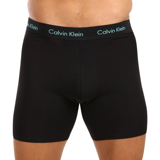 3PACK ανδρικό σορτς μποξεράκι Calvin Klein μαύρο (NB1770A-MXT)