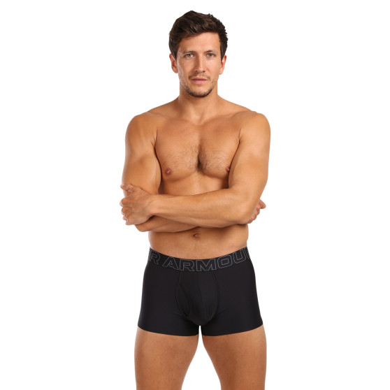 3PACK ανδρικό σορτς μποξεράκι Under Armour μαύρο (1383882 001)