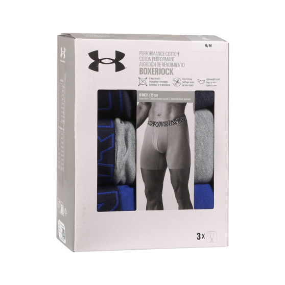 3PACK ανδρικό σορτς μποξεράκι Under Armour πολύχρωμο (1383889 410)