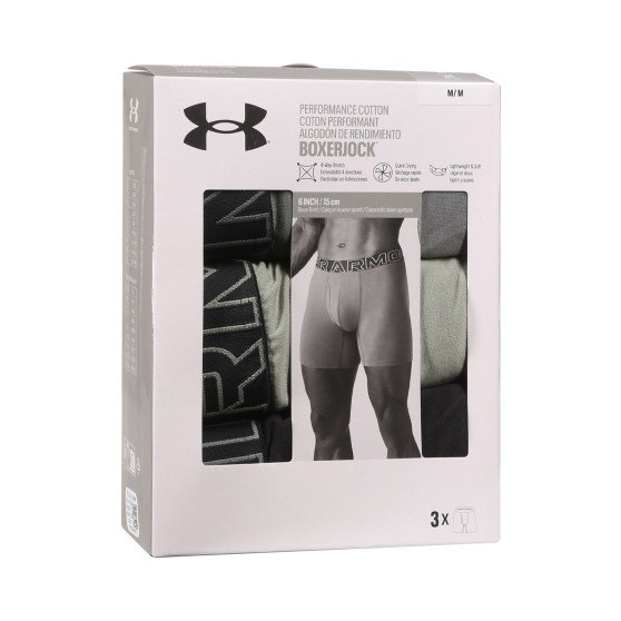 3PACK ανδρικό σορτς μποξεράκι Under Armour πολύχρωμο (1383889 709)