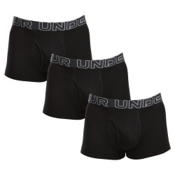 3PACK ανδρικό σορτς μποξεράκι Under Armour μαύρο (1383891 001)