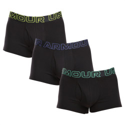 3PACK ανδρικό σορτς μποξεράκι Under Armour μαύρο (1383891 002)