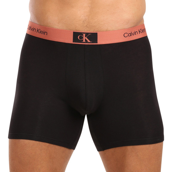 3PACK ανδρικό σορτς μποξεράκι Calvin Klein μαύρο (NB3529A-MTF)