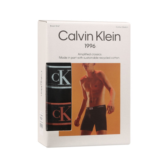 3PACK ανδρικό σορτς μποξεράκι Calvin Klein μαύρο (NB3529A-MTF)