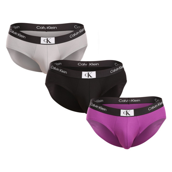 3PACK Calvin Klein ανδρικό σλιπ πολύχρωμο (NB3531A-LX5)