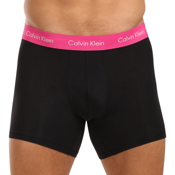 5PACK ανδρικό σορτς μποξεράκι Calvin Klein μαύρο (NB3917A-NL5)