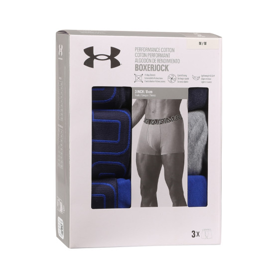 3PACK ανδρικό σορτς μποξεράκι Under Armour πολύχρωμο (1383891 410)