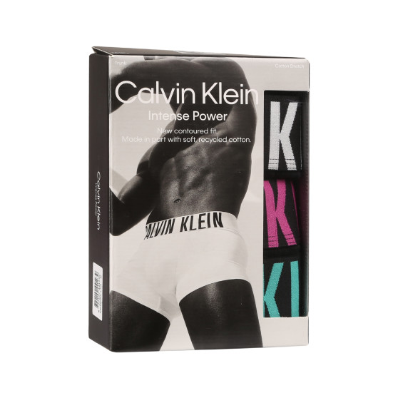 3PACK ανδρικό σορτς μποξεράκι Calvin Klein μαύρο (NB3608A-LXR)