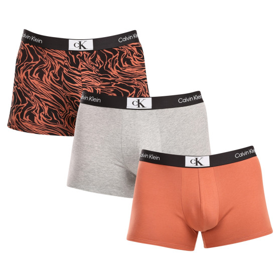 3PACK ανδρικό σορτς μποξεράκι Calvin Klein πολύχρωμο (NB3528E-MRW)