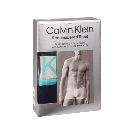 3PACK ανδρικό σορτς μποξεράκι Calvin Klein πολύχρωμο (NB3130A-N2M)