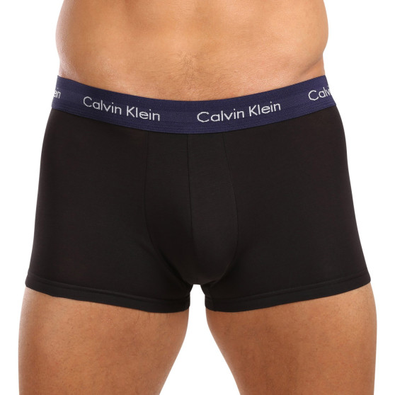 3PACK ανδρικό σορτς μποξεράκι Calvin Klein μαύρο (U2664G-MXW)