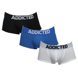 3PACK ανδρικό σορτς μποξεράκι Addicted πολύχρωμο (AD421P-3COL)