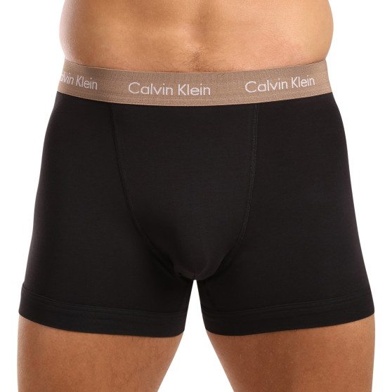 3PACK ανδρικό σορτς μποξεράκι Calvin Klein μαύρο (U2662G-NOP)