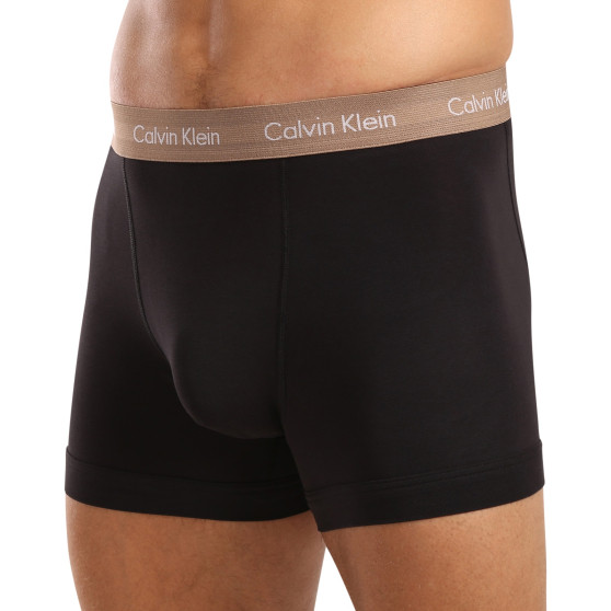 3PACK ανδρικό σορτς μποξεράκι Calvin Klein μαύρο (U2662G-NOP)