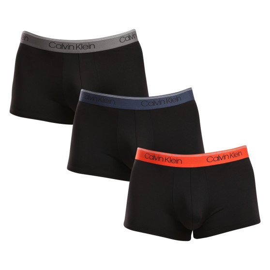 3PACK ανδρικό σορτς μποξεράκι Calvin Klein μαύρο (NB2569A-N33)