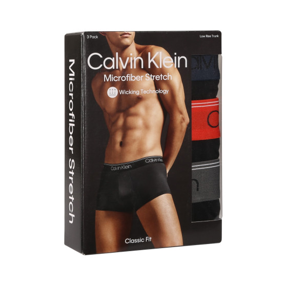 3PACK ανδρικό σορτς μποξεράκι Calvin Klein μαύρο (NB2569A-N33)