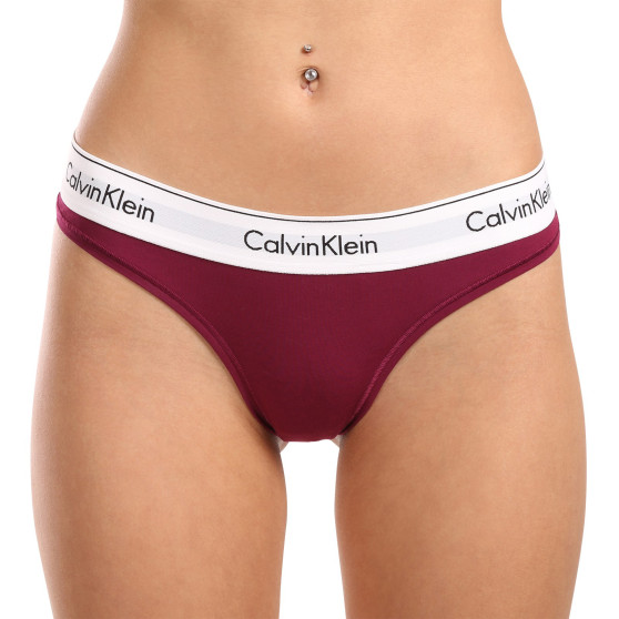 Calvin Klein Γυναικείο στρινγκ μοβ (F3786E-VGP)