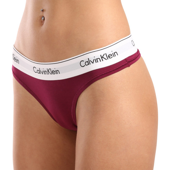 Calvin Klein Γυναικείο στρινγκ μοβ (F3786E-VGP)