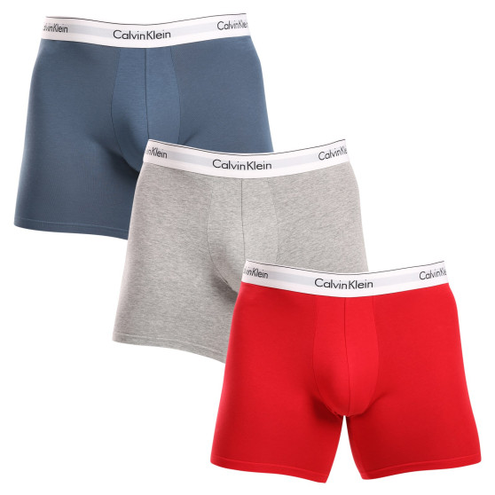 3PACK ανδρικό σορτς μποξεράκι Calvin Klein πολύχρωμο (NB2381A-N2I)