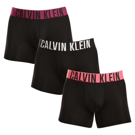 3PACK ανδρικό σορτς μποξεράκι Calvin Klein μαύρο (NB3612A-MDL)